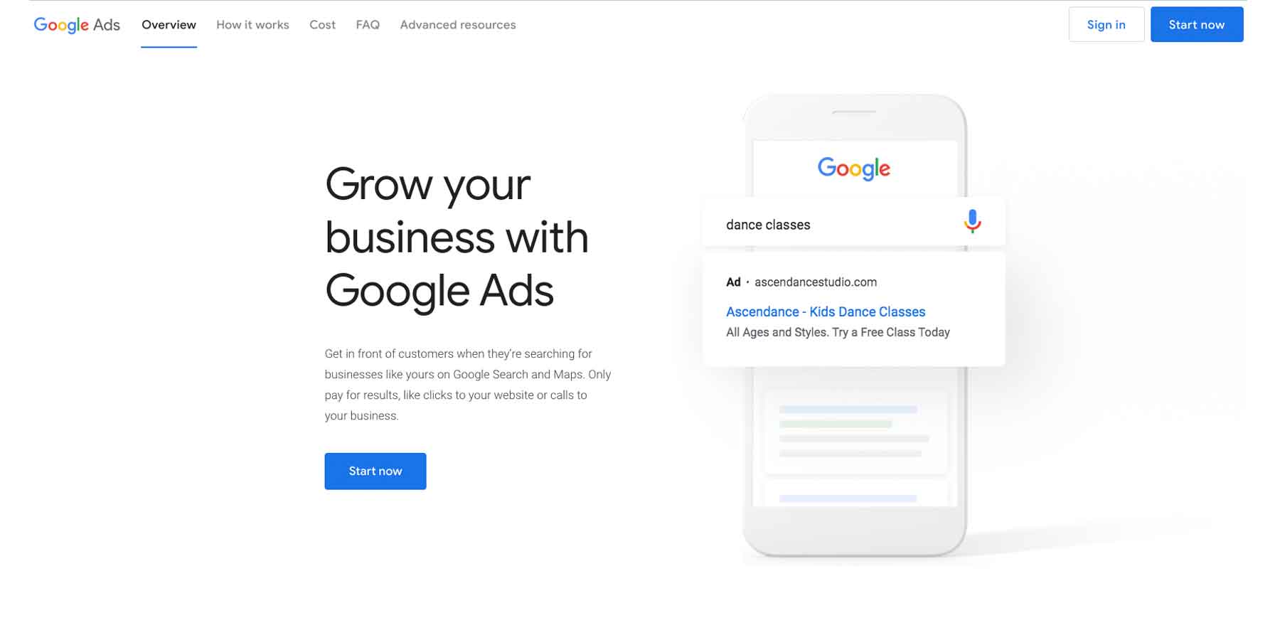 Google Adwords Banner